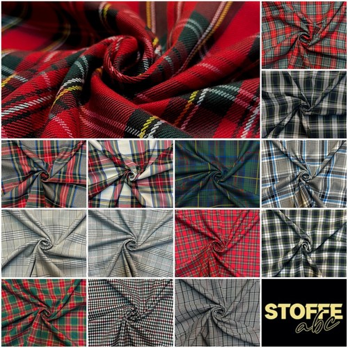 Schottenkaro stoff polyester - schottenkaro,