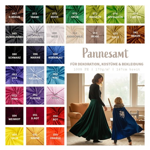 Pannesamt meterware - pannesamt,