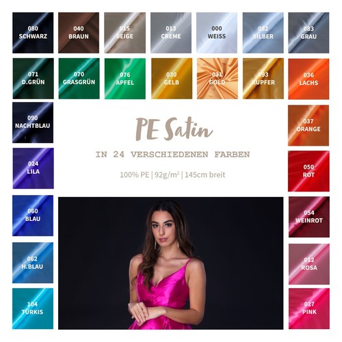 Polyester satin meterware pe - meterware,