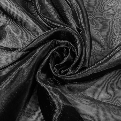Organza stoff schwarz - organza,